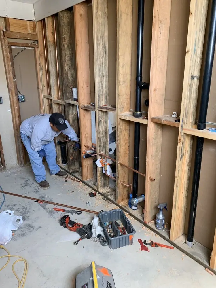 Commercial rough-in plumbing for Water Heater Replacement in Ivystone Farms